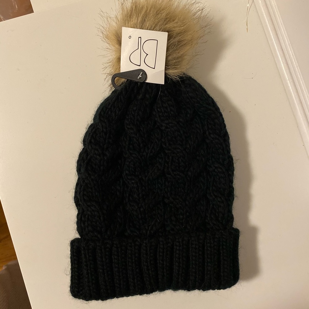 NWT Black Knit Beanie